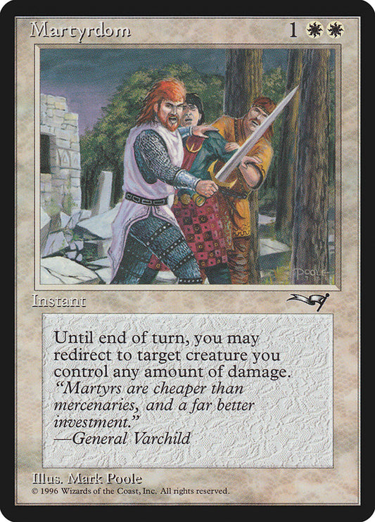 MTG Card Title: Martyrdom ALL/10a