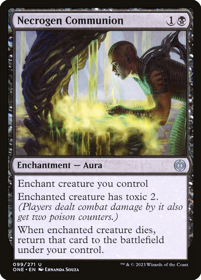 MTG Card Title: Necrogen Communion ONE/99