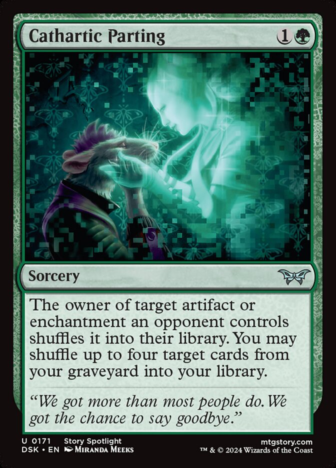 MTG Card Title: Cathartic Parting DSK/171
