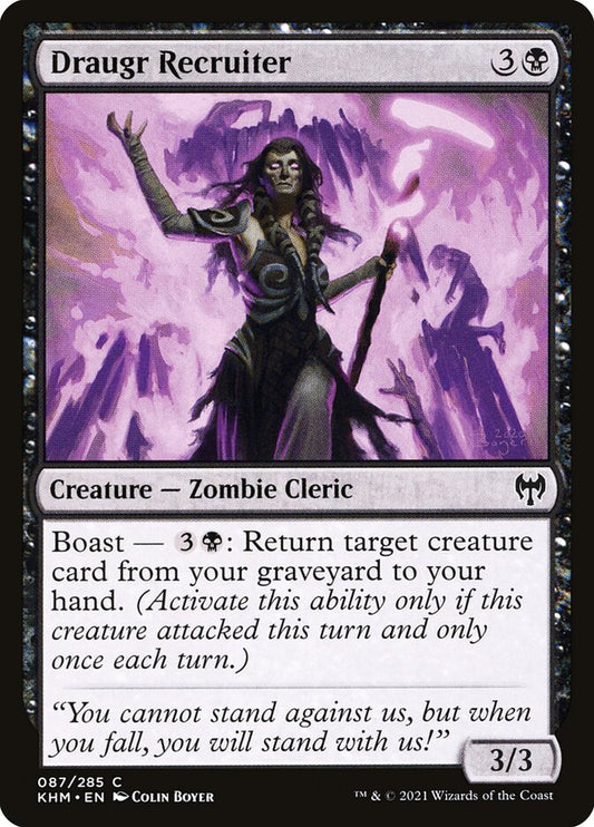 MTG Card Title: Draugr Recruiter KHM/87