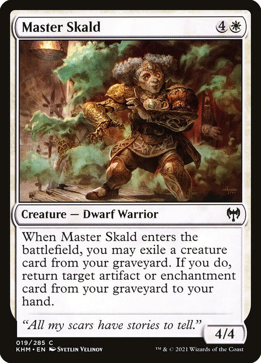 MTG Card Title: Master Skald KHM/19