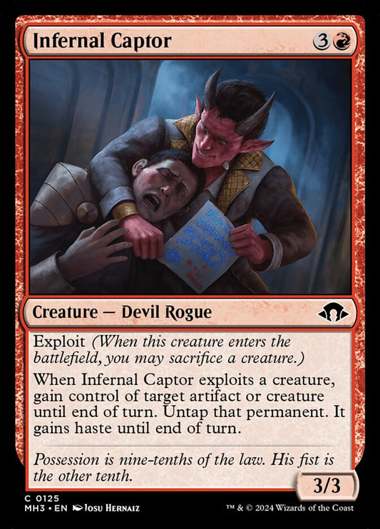 MTG Card Title: Infernal Captor MH3/125