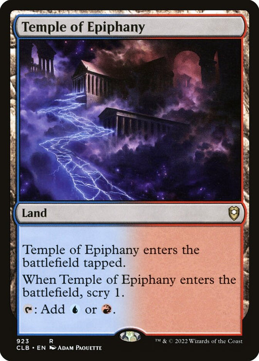 MTG Card Title: Temple of Epiphany CLB/923