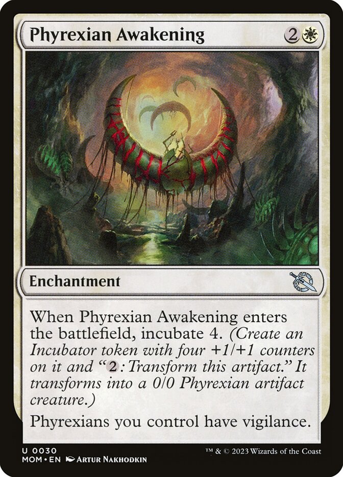 MTG Card Title: Phyrexian Awakening MOM/30