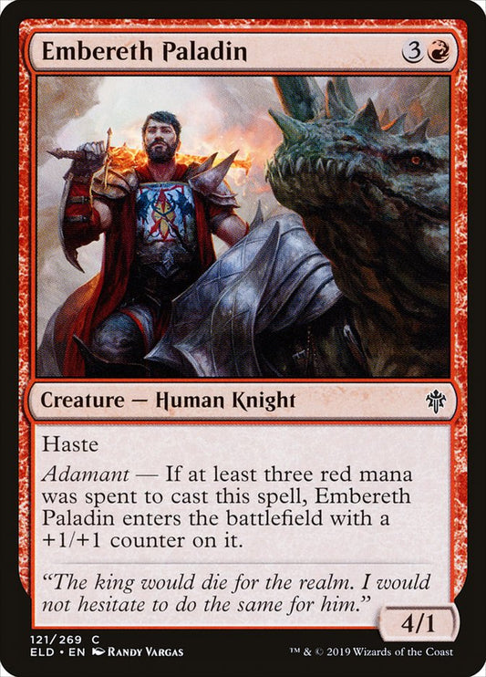 MTG Card Title: Embereth Paladin ELD/121
