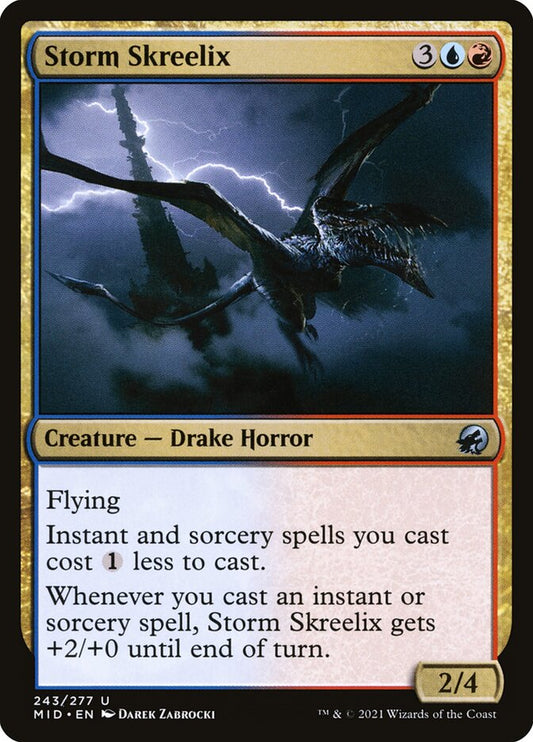 MTG Card Title: Storm Skreelix MID/243