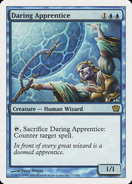 MTG Card Title: Daring Apprentice 9ED/72