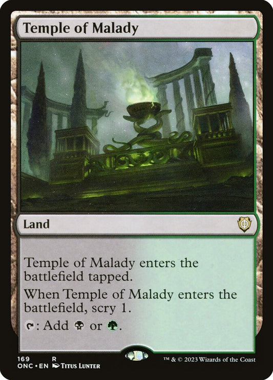 MTG Card Title: Temple of Malady ONC/169