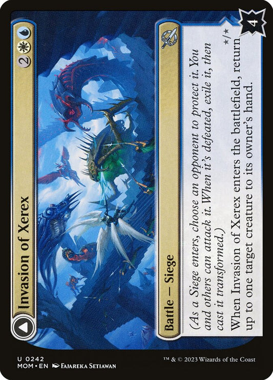 MTG Card Title: Invasion of Xerex // Vertex Paladin MOM/242