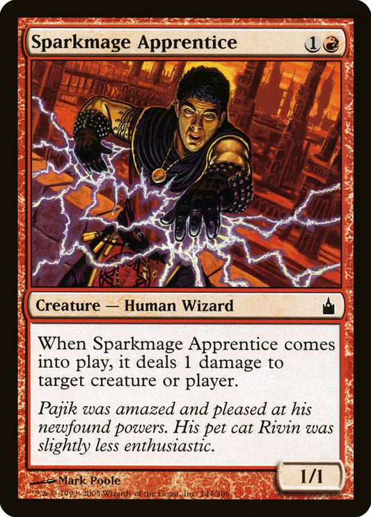 MTG Card Title: Sparkmage Apprentice RAV/144