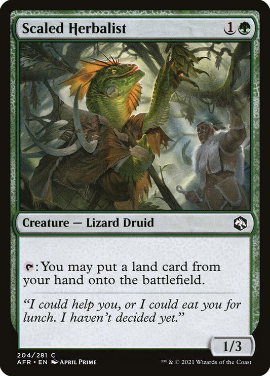 MTG Card Title: Scaled Herbalist AFR/204