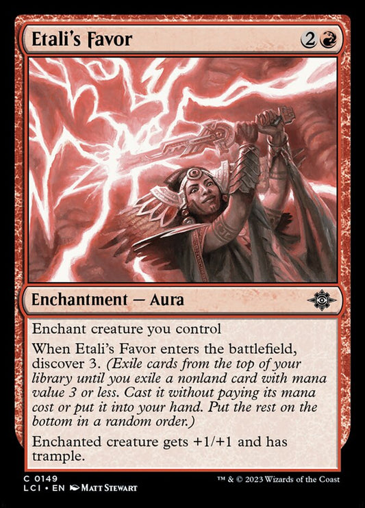 MTG Card Title: Etali's Favor LCI/149
