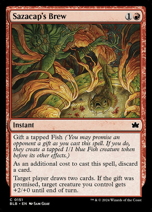 MTG Card Title: Sazacap's Brew BLB/151