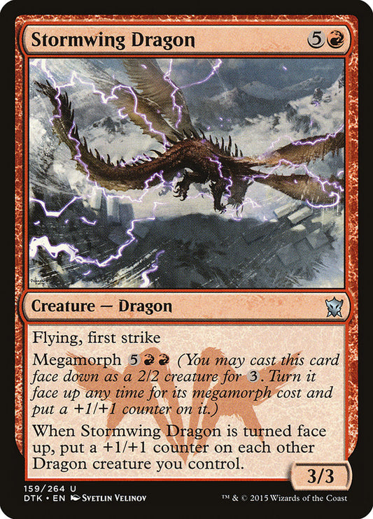 MTG Card Title: Stormwing Dragon DTK/159