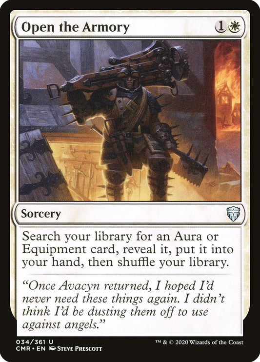 MTG Card Title: Open the Armory CMR/34