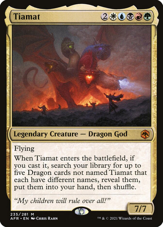 MTG Card Title: Tiamat AFR/235