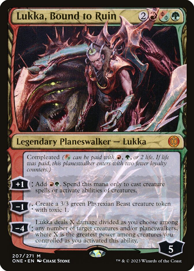 MTG Card Title: Lukka, Bound to Ruin ONE/207
