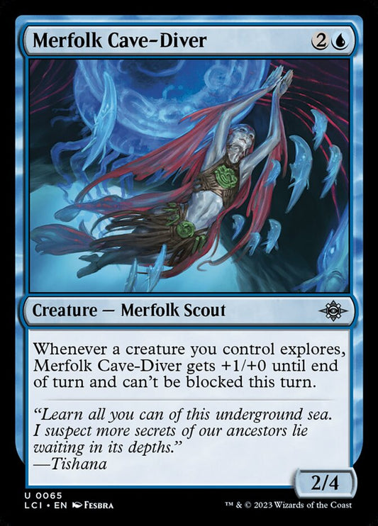 MTG Card Title: Merfolk Cave-Diver LCI/65