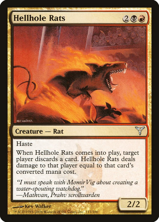 MTG Card Title: Hellhole Rats DIS/113