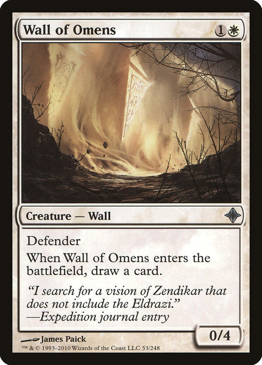 MTG Card Title: Wall of Omens ROE/53