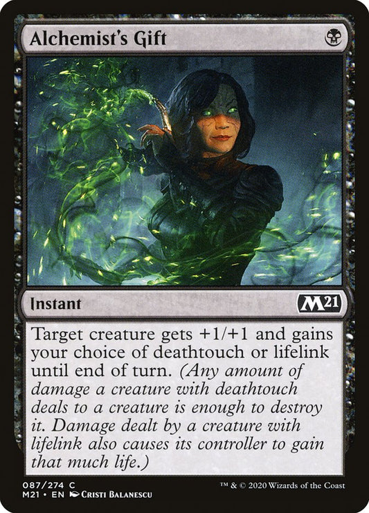 MTG Card Title: Alchemist's Gift M21/87
