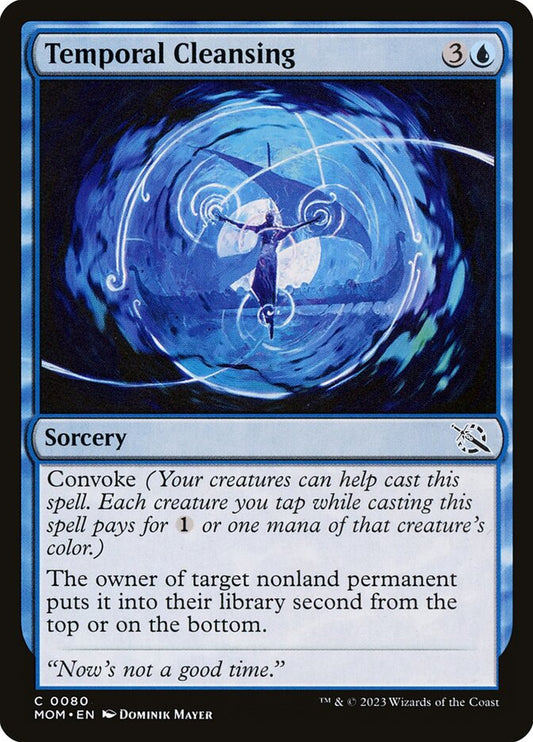 MTG Card Title: Temporal Cleansing MOM/80