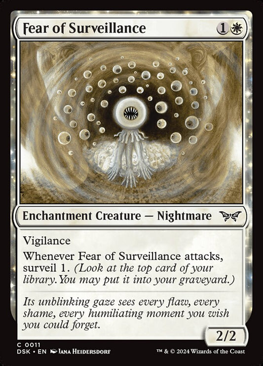 MTG Card Title: Fear of Surveillance DSK/11