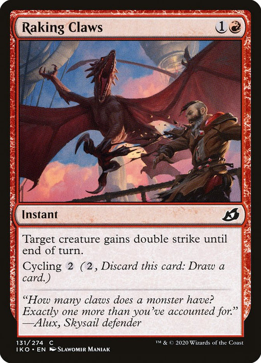 MTG Card Title: Raking Claws IKO/131