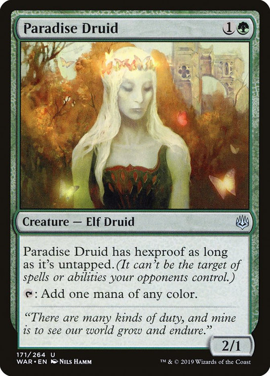 MTG Card Title: Paradise Druid WAR/171