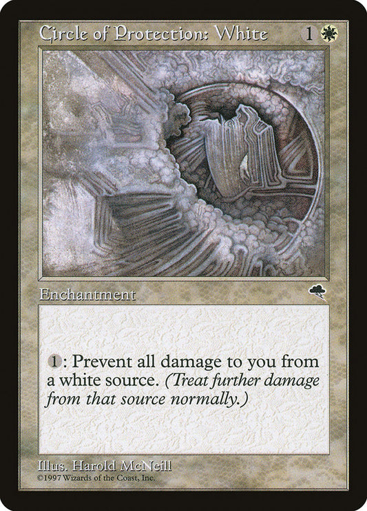 MTG Card Title: Circle of Protection: White TMP/13