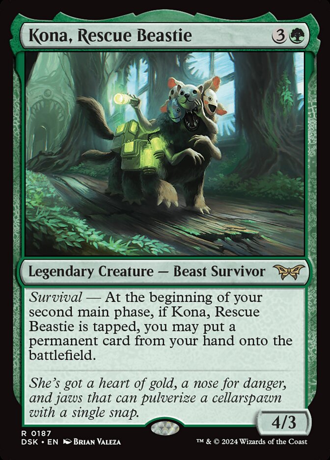 MTG Card Title: Kona, Rescue Beastie DSK/187