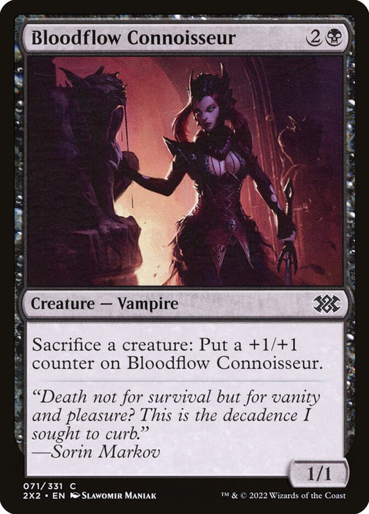 MTG Card Title: Bloodflow Connoisseur 2X2/71