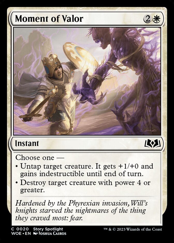 MTG Card Title: Moment of Valor WOE/20