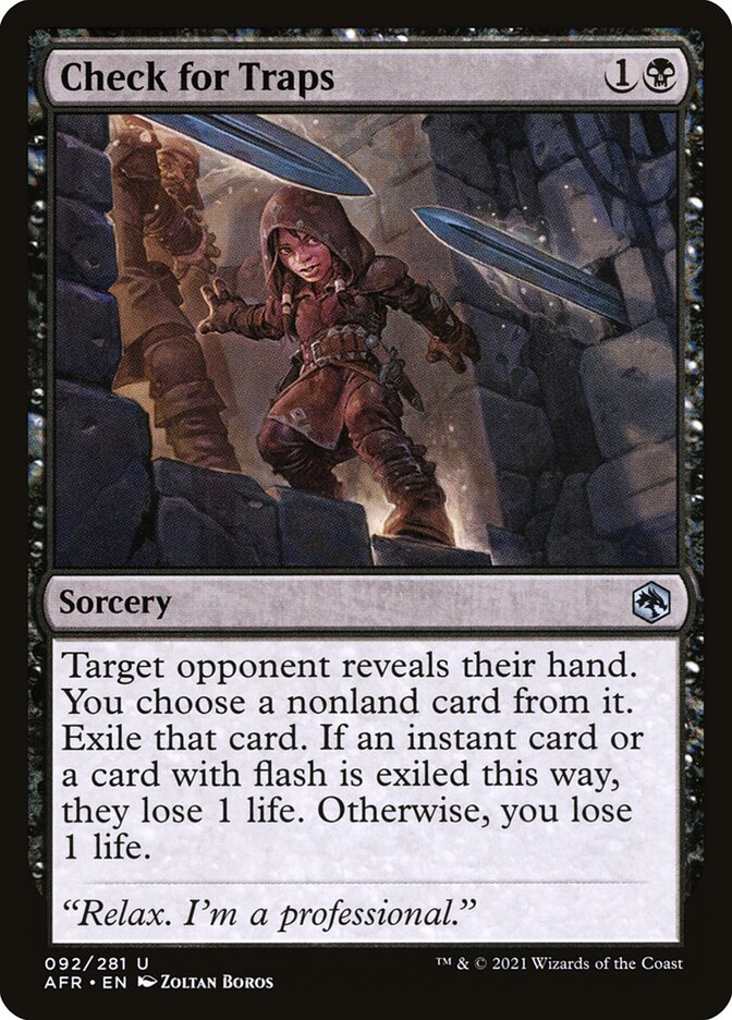 MTG Card Title: Check for Traps AFR/92