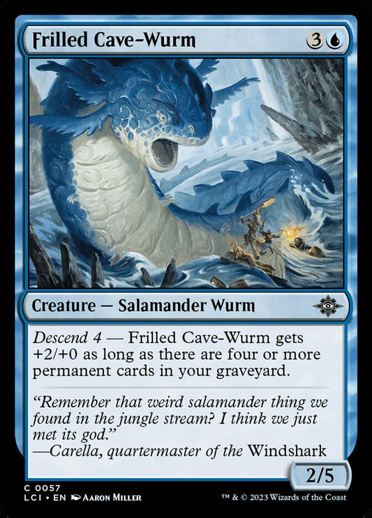 MTG Card Title: Frilled Cave-Wurm LCI/57