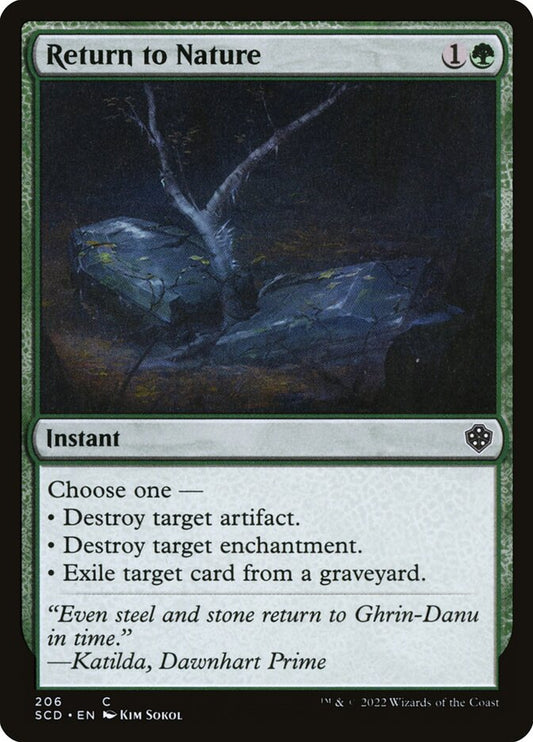 MTG Card Title: Return to Nature SCD/206