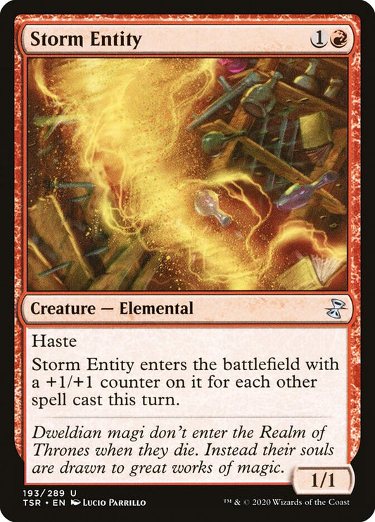 MTG Card Title: Storm Entity TSR/193