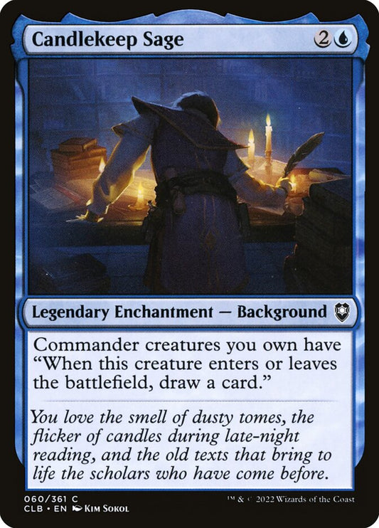 MTG Card Title: Candlekeep Sage CLB/60