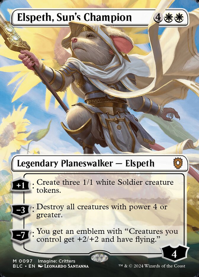 MTG Card Title: Elspeth, Sun's Champion BLC/97