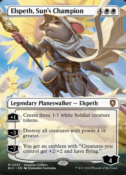 MTG Card Title: Elspeth, Sun's Champion BLC/97