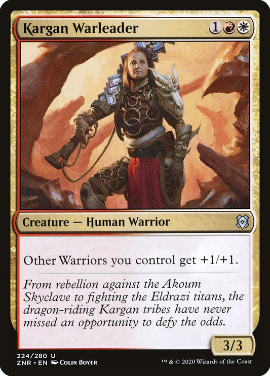MTG Card Title: Kargan Warleader ZNR/224