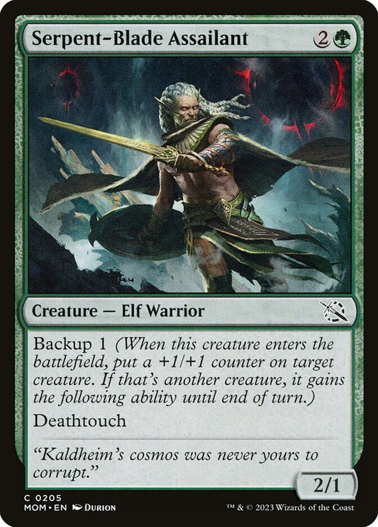 MTG Card Title: Serpent-Blade Assailant MOM/205