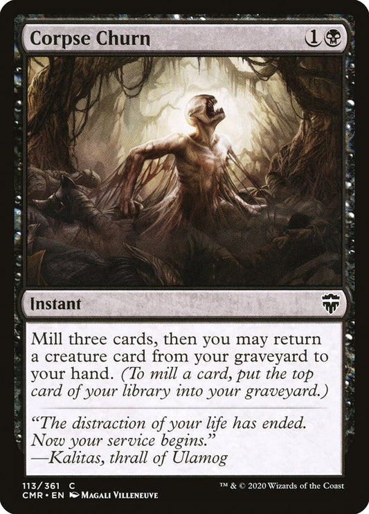 MTG Card Title: Corpse Churn CMR/113