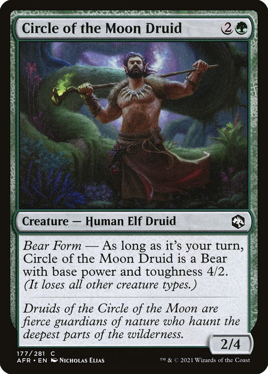MTG Card Title: Circle of the Moon Druid AFR/177