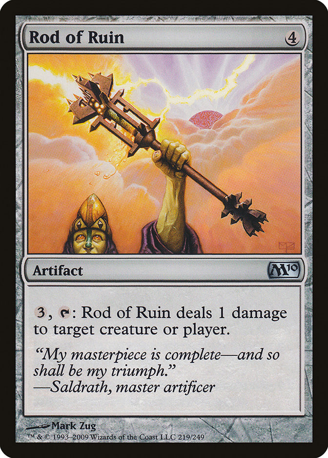 MTG Card Title: Rod of Ruin M10/219
