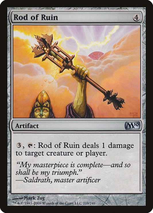 MTG Card Title: Rod of Ruin M10/219