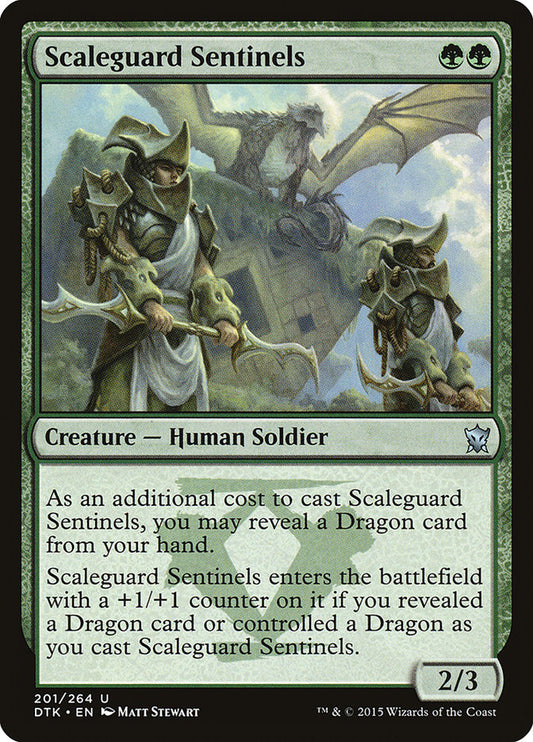 MTG Card Title: Scaleguard Sentinels DTK/201