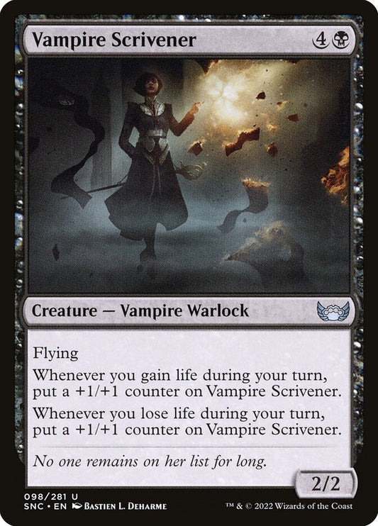 MTG Card Title: Vampire Scrivener SNC/98