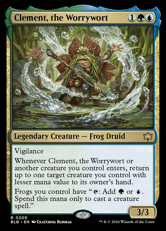 MTG Card Title: Clement, the Worrywort BLB/209