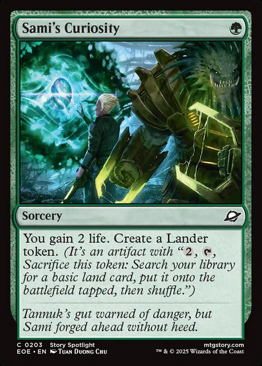 MTG Card Title: Sami's Curiosity EOE/203